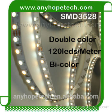 High energy saving two color 600LEDs per roll 48W flexible led strip ligh